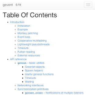python gevent doc Screenshots 2