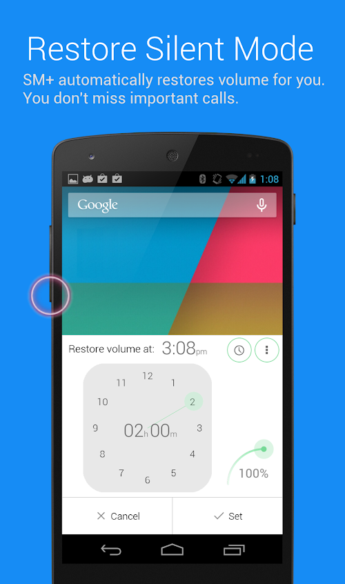 Android application Silent Mode+ PRO (DND) screenshort