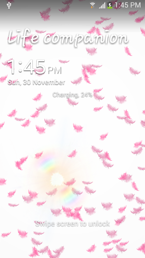 Pink Feather Live Wallpaper