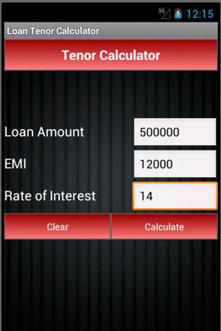 MyEMI Loan Tenor Calculator