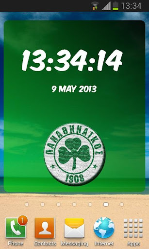 Digital Clock Panathinaikos