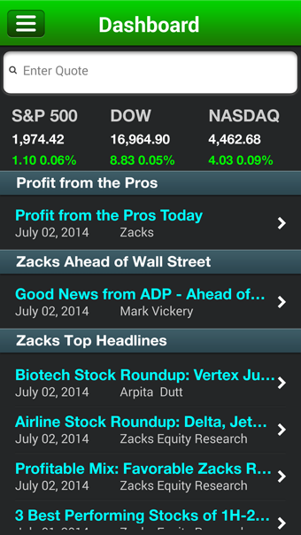    Zacks Stock Research- screenshot  