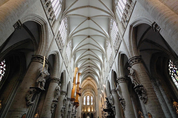 St. Michael and St. Gudula Cathedral in Brussels, Belgium.