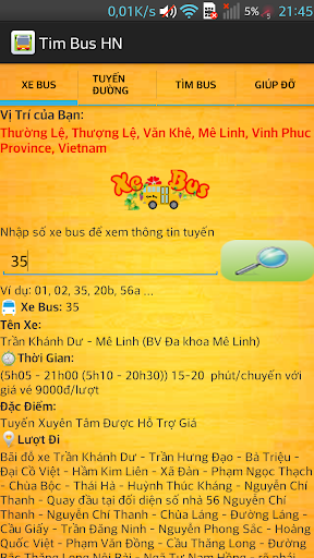 Tìm Bus Hà Nội xe buýt Android