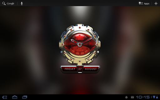 【免費生活App】Red Storm Clock Widget-APP點子