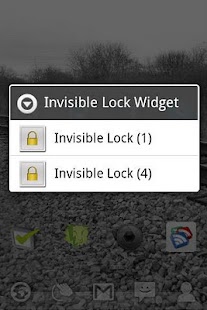 Invisible Lock Screen Widget