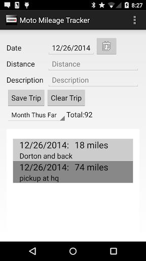 Moto Mileage Tracker