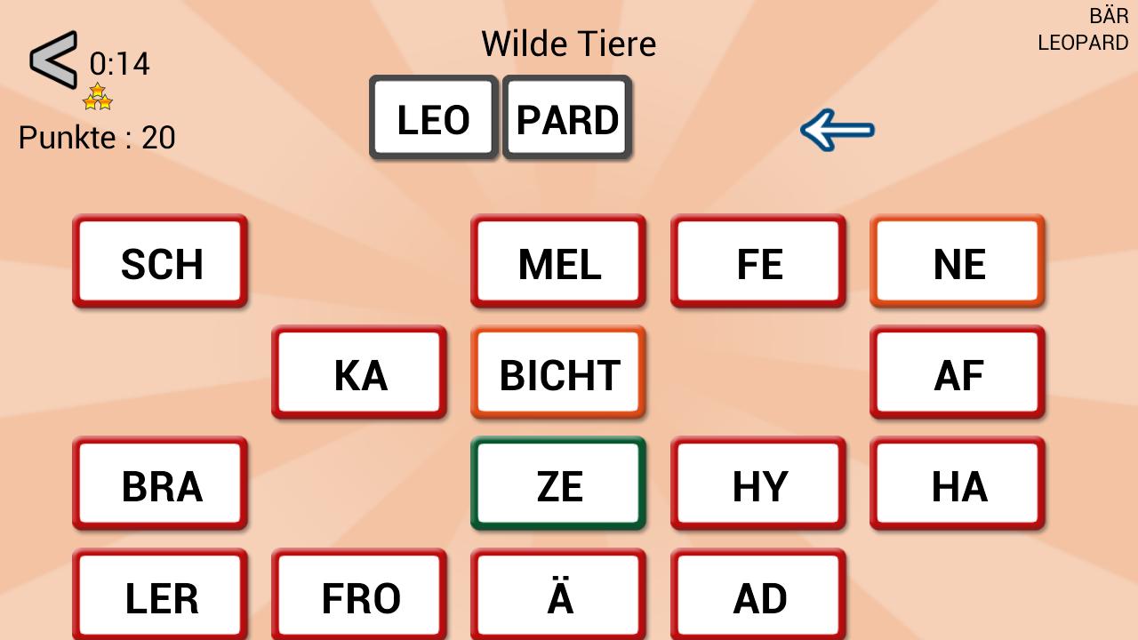 Android application Word Domino - Letter games screenshort