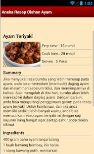 download Aneka Resep Olahan Ayam free