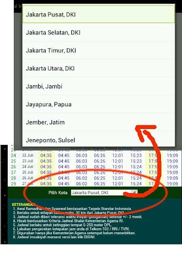 Jadwal Imsakiyah Ramadhan 2015