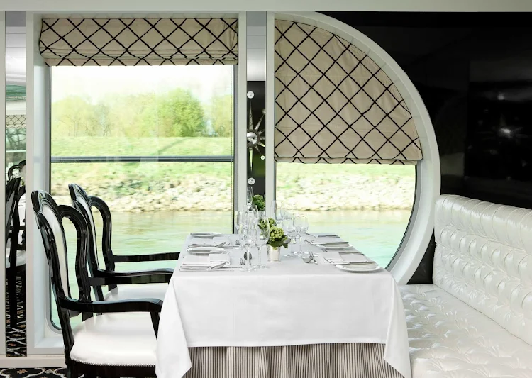 Enjoy the cuisine served on River Princess while taking in the scenery of your European cruise.