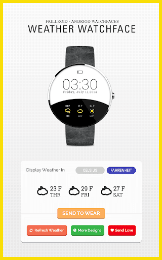 Weather Watch Face for Wear