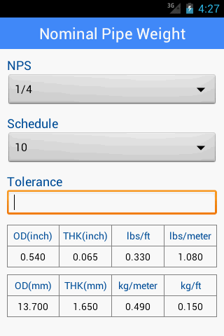 【免費工具App】Tube Weight Calculator-APP點子