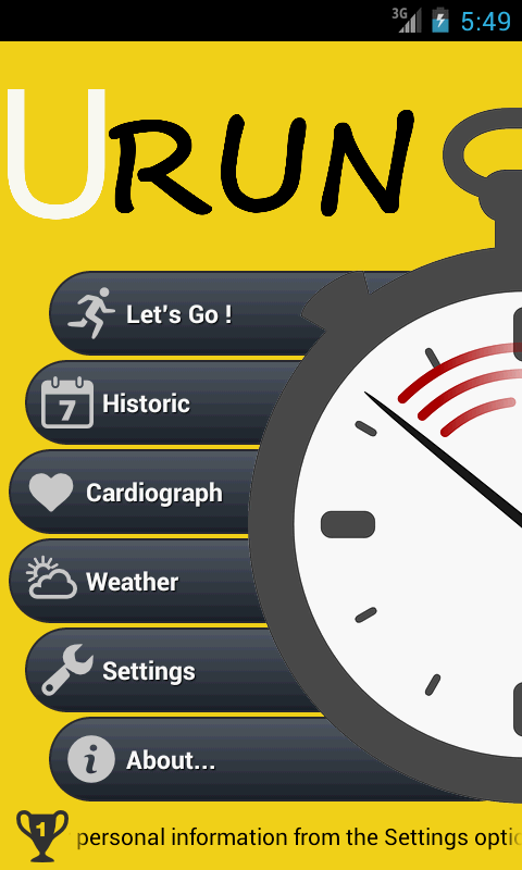 U Run PRO Screen 2