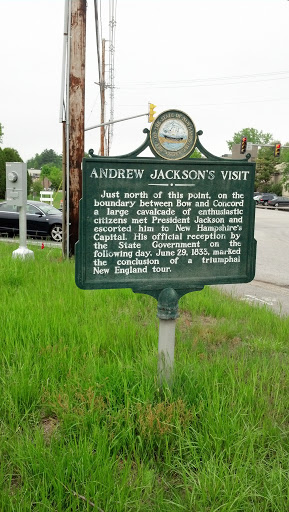 Andrew Jackson's Visit Plaque