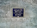 St Paul's School Commemorative Plaque  