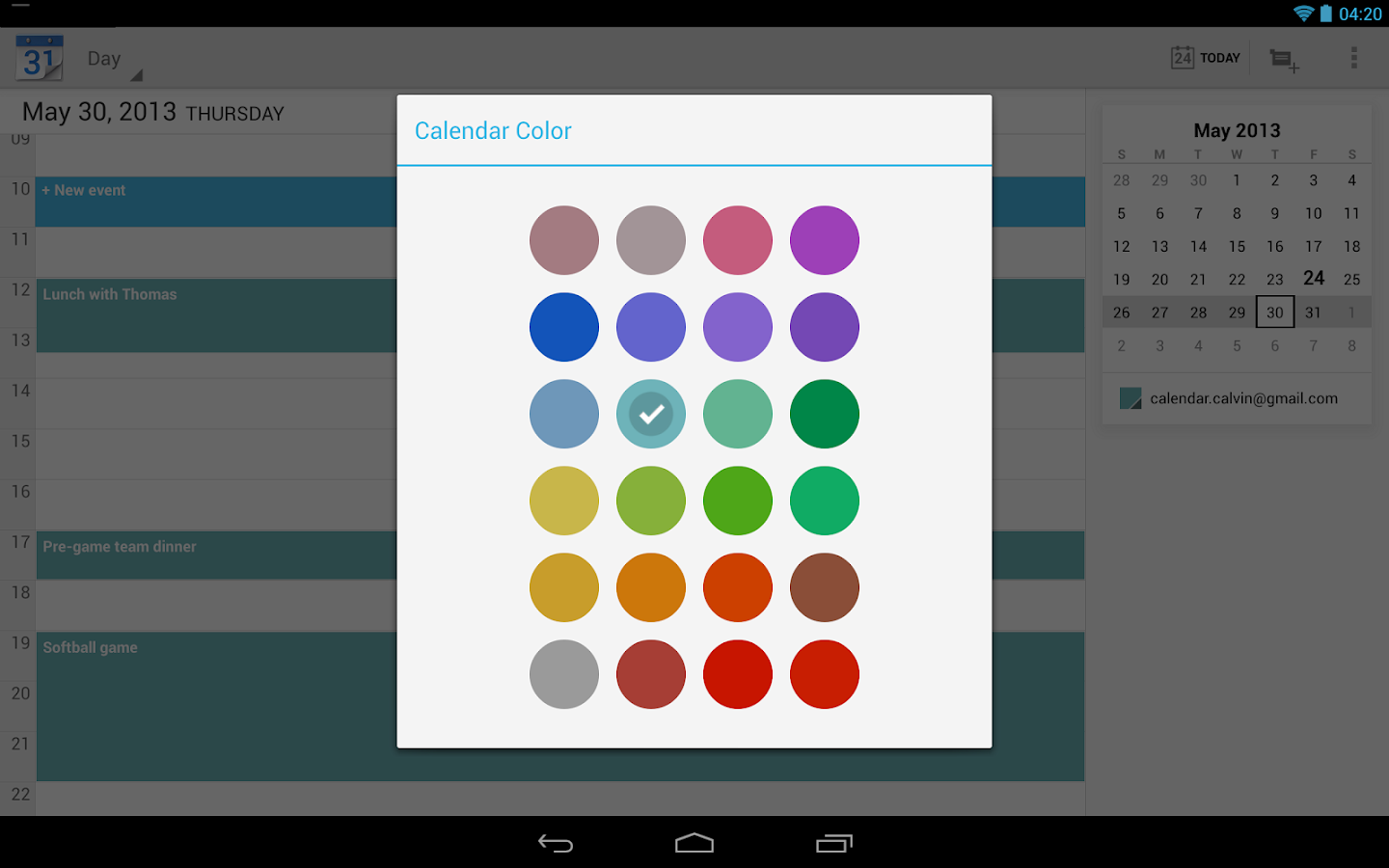 Google Calendar Android