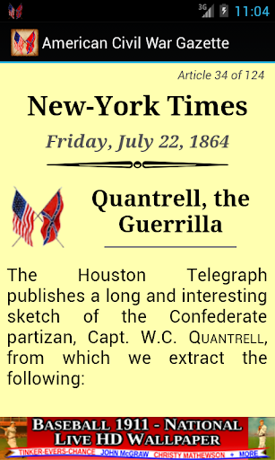 【免費教育App】1864 July Am Civil War Gazette-APP點子