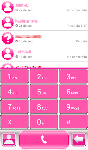 THEME PINK GLASS FOR EXDIALER