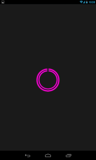 Pink C-Circle Neon Clock