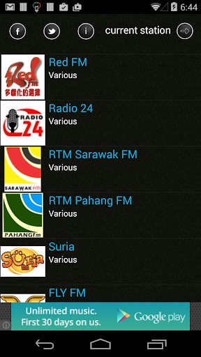 Malaysian Radio -Top Stations