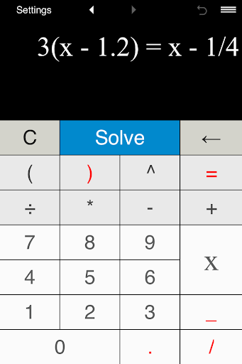 Solving first degree equations