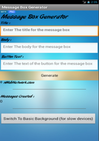 Message Box Generator Pro