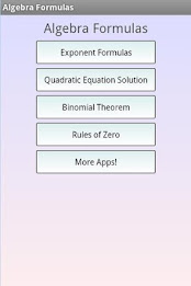 Algebra Formulas poster 1