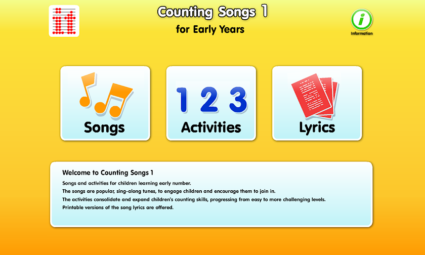 Counting Songs 1 Screen 1