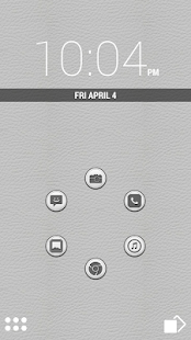 White Leather Icon Pack Theme - screenshot thumbnail