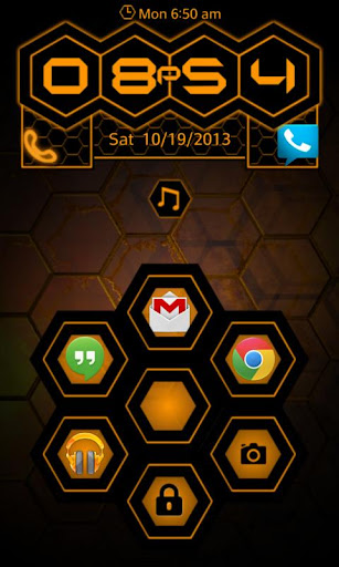 【免費個人化App】Graphene Orange GoLocker Theme-APP點子