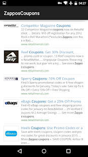 Free Coupons for Zappos APK