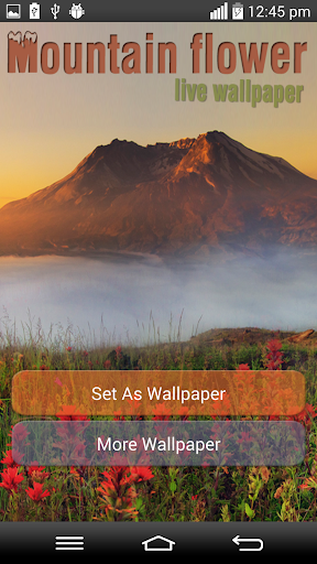 Mountain Flower Live Wallpaper