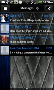 GO SMS - Cobalt Merge Screenshots 1