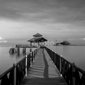 The Crooked Line by Michael Pua - Black & White Buildings & Architecture