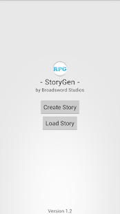 Android application RPG StoryGen screenshot