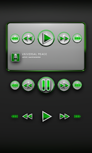 Free Download Poweramp Widget Green Robot APK for Android