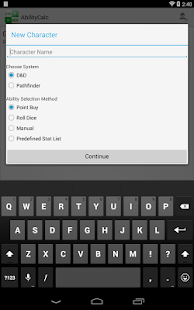 AbilityCalc Character Creator