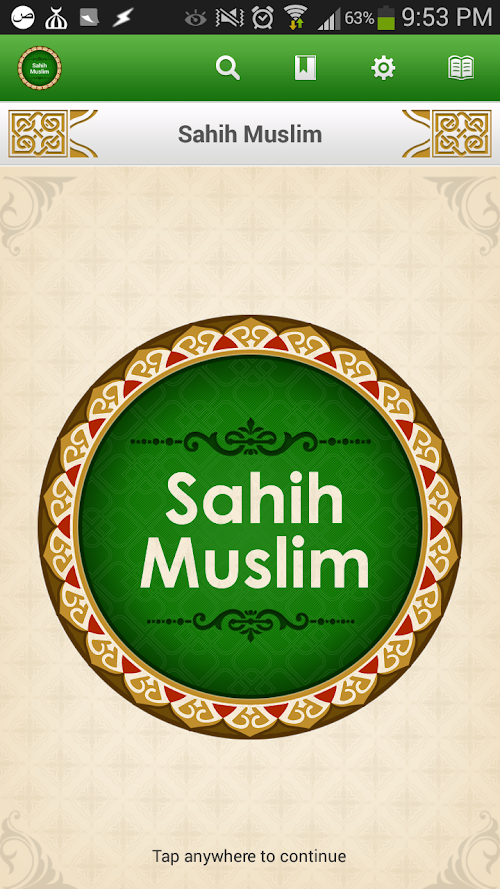 Android application Sahih Muslim screenshort