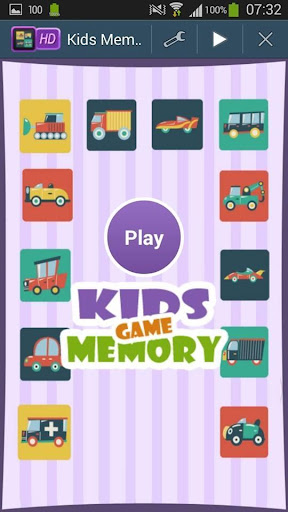 Cars Memory Game For Kids