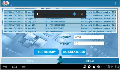 BMI HISTORY