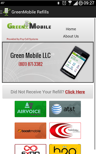 Green Mobile Refills