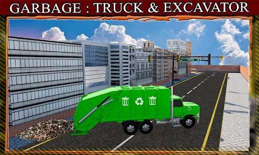 popelářský: truck a bagr - náhled