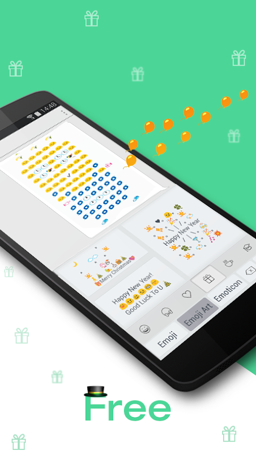 Android application TouchPal Emoji - Color Smiley screenshot