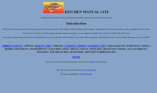 Kosher Chef Kitchen Manual Lte