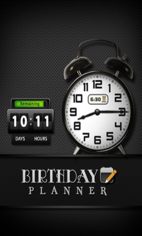 Android application Birthday Planner Full screenshort