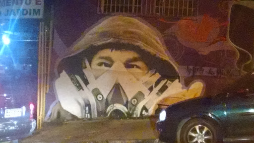 Graffiti Mask Man