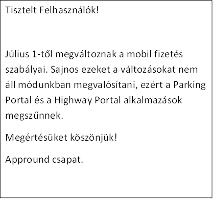 Highway Portal Megszűnt