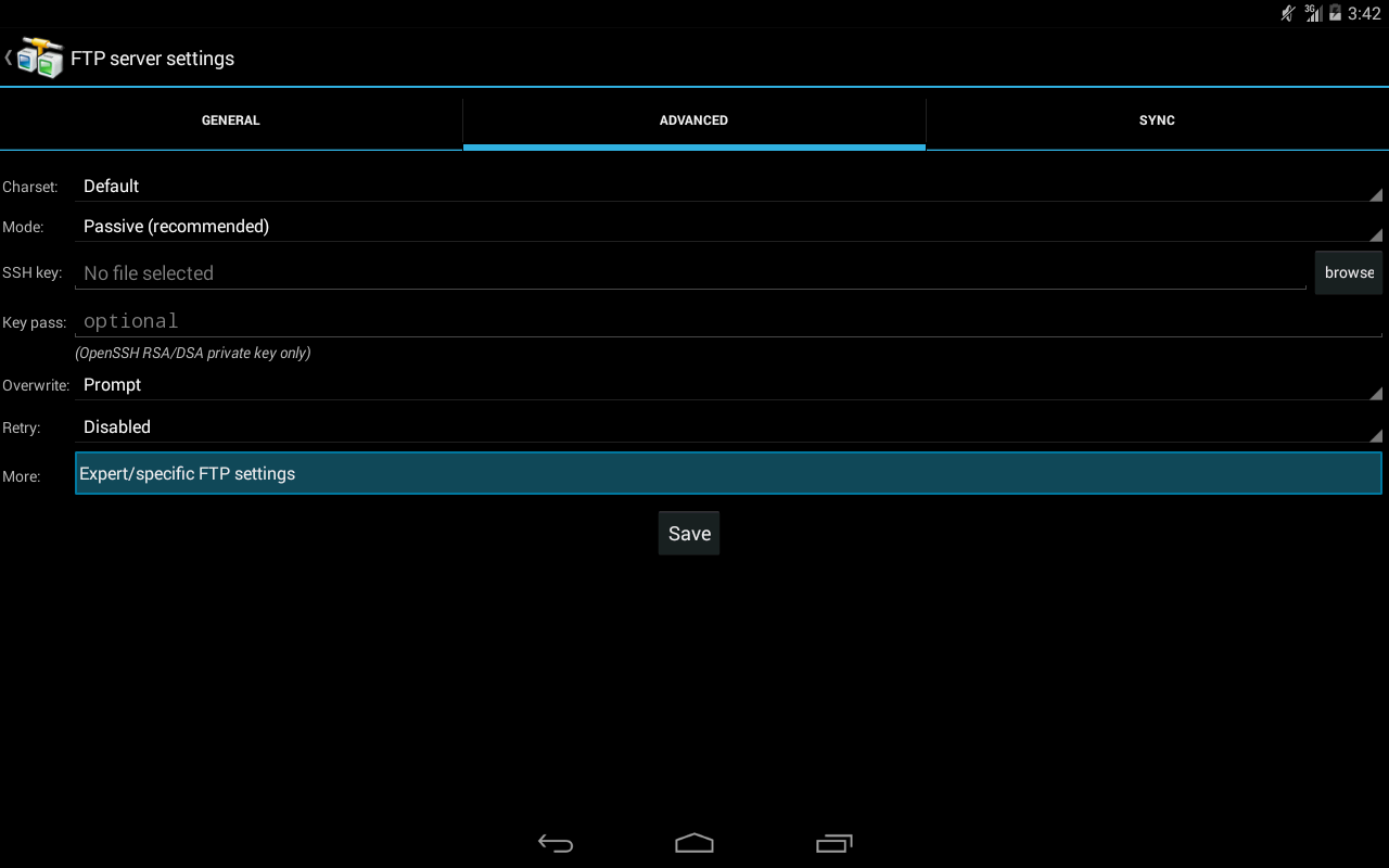    AndFTP (your FTP client)- screenshot  