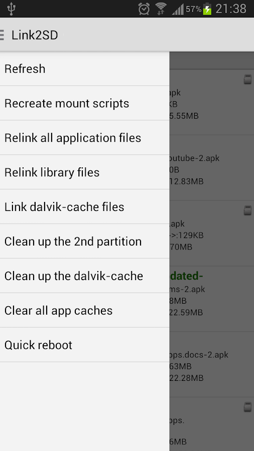 Link2SD - screenshot